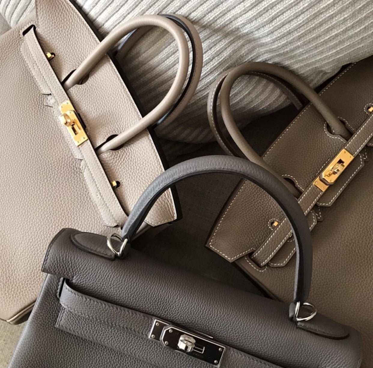 hermes gris tourterelle vs etoupe