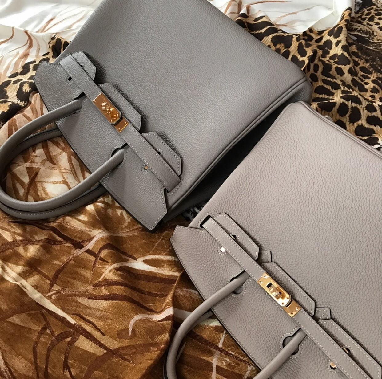 Hermès color #comparison - #Birkin30 in #GrisAsphalte