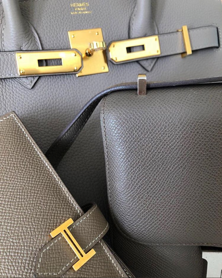 HERMES BIRKIN UNBOXING & REVIEW: PRICE, WHAT FITS, MOD SHOTS, GRIS MEYER vs.  ETOUPE 