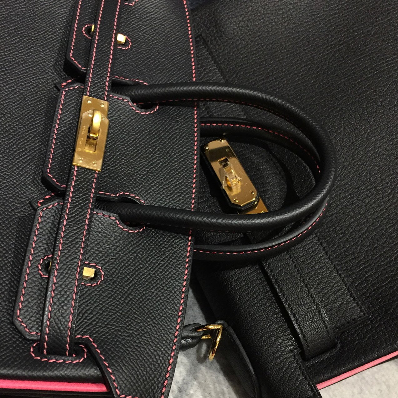 Hermes Kelly Bag 25cm Rose Azalee Epsom Permabrass Hardware