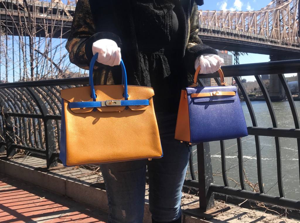 Hermes kelly 32 blue hydra