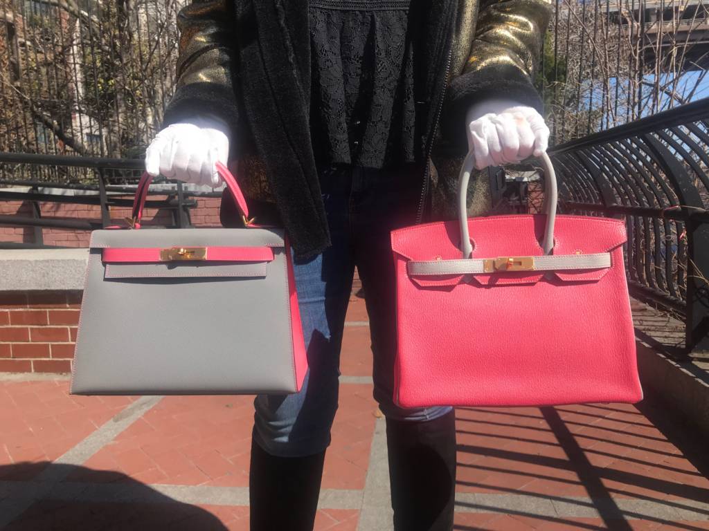 Hermes Kelly Sellier 28 Etain Epsom Gold Hardware Grey Madison Avenue Couture