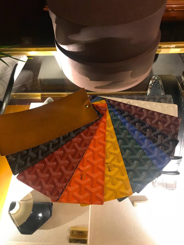 goyard colors available for totes saint louis artois