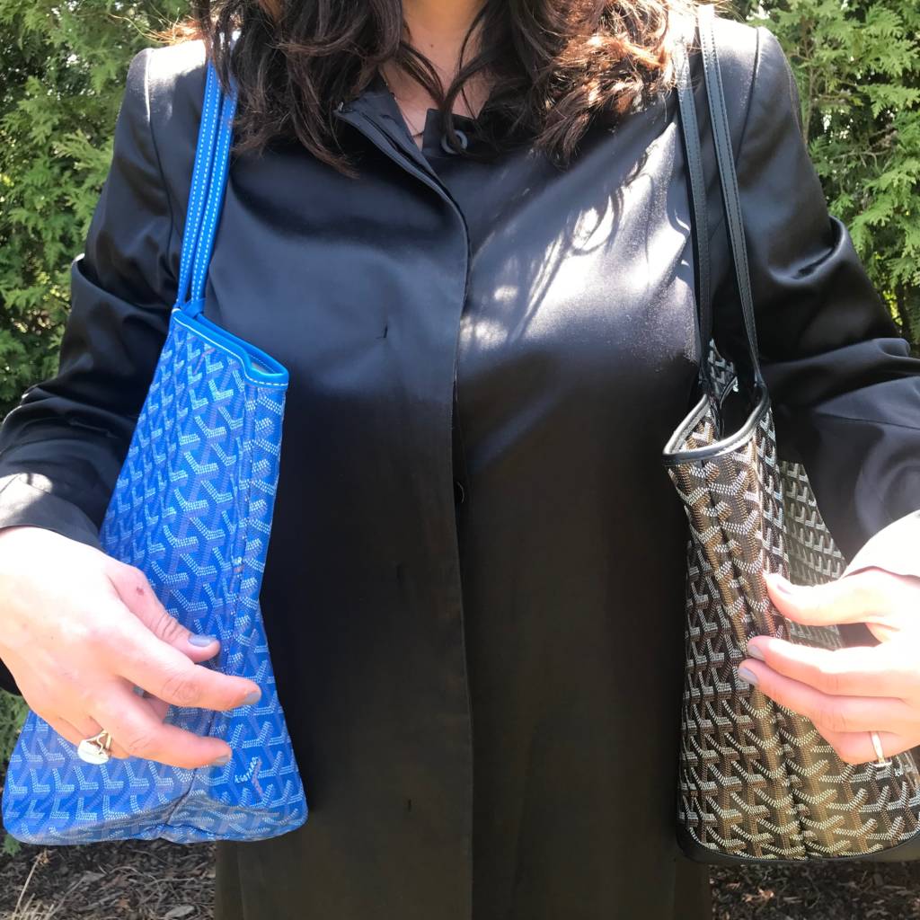 Goyard Saint Louis Tote GM Turquoise Blue