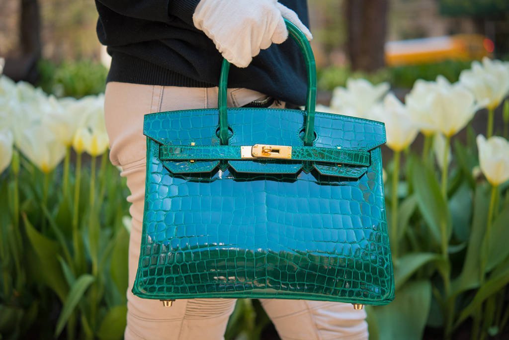 Hermes Birkin 25 Lime Yellow Matte Alligator Palladium Crocodile