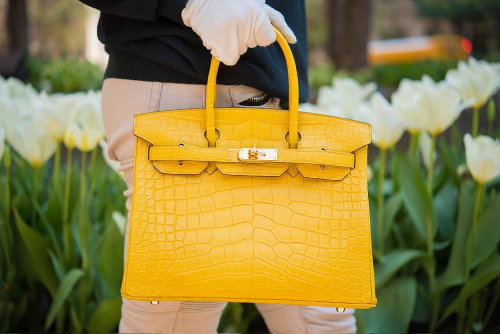 Hermes Jaune Ambre Matte Alligator Birkin 30cm Gold Hardware