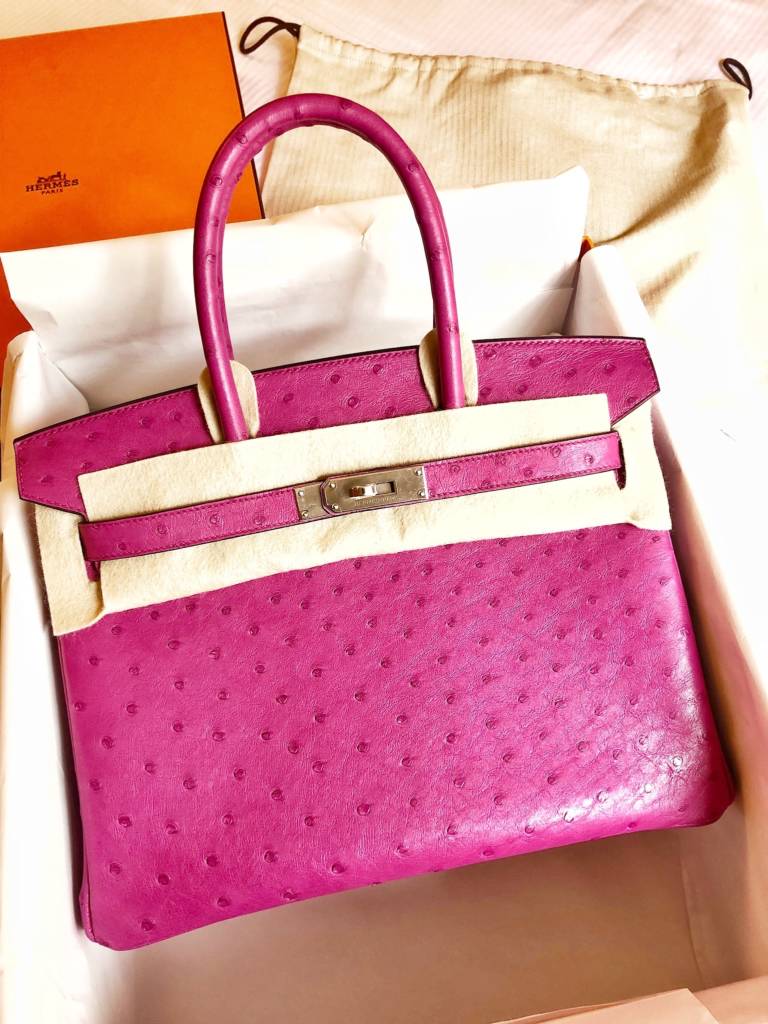 Hermes Birkin Ostrich 30 Parchement - US