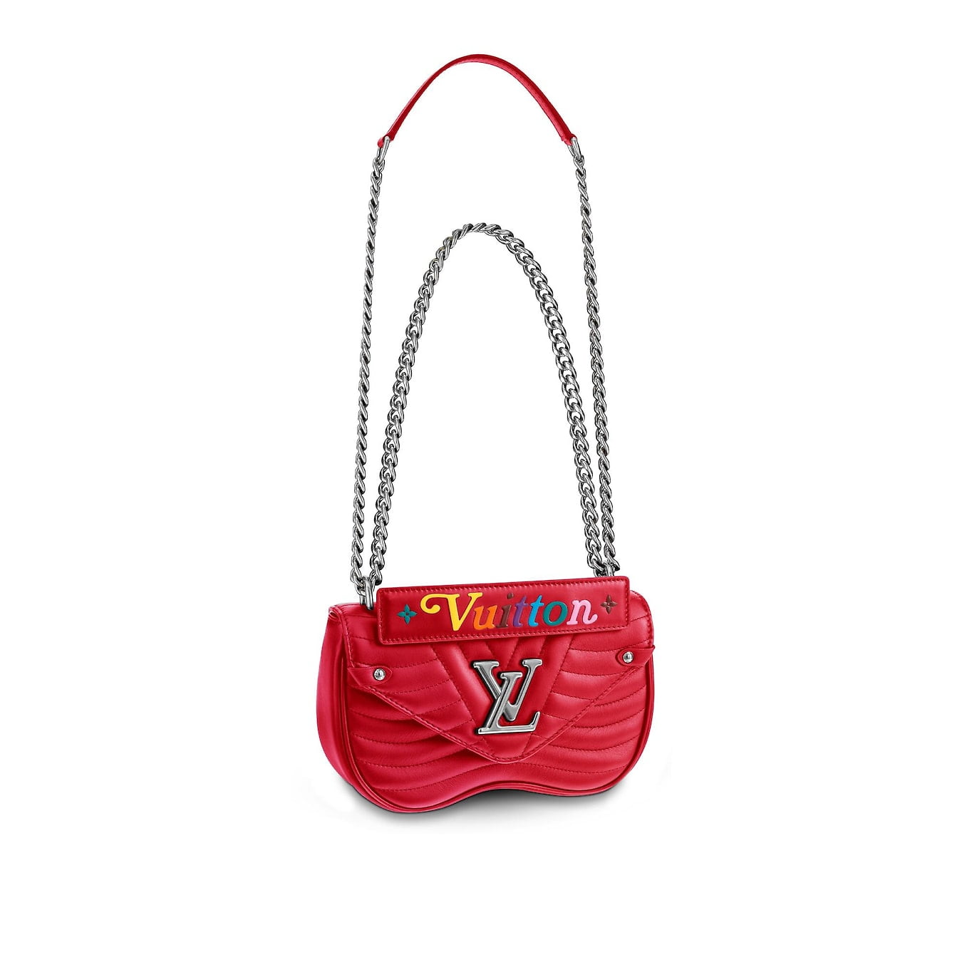 M51930 Louis Vuitton 2018 Premium New Wave Chain Bag PM-Scarlet