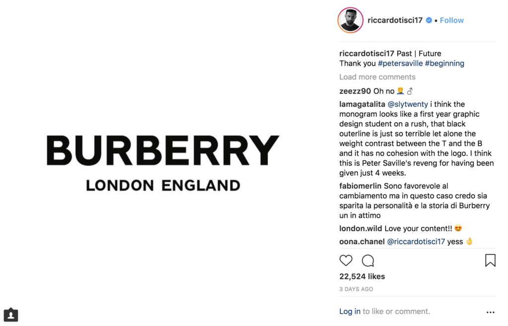 Burberry tradicional hotsell logo