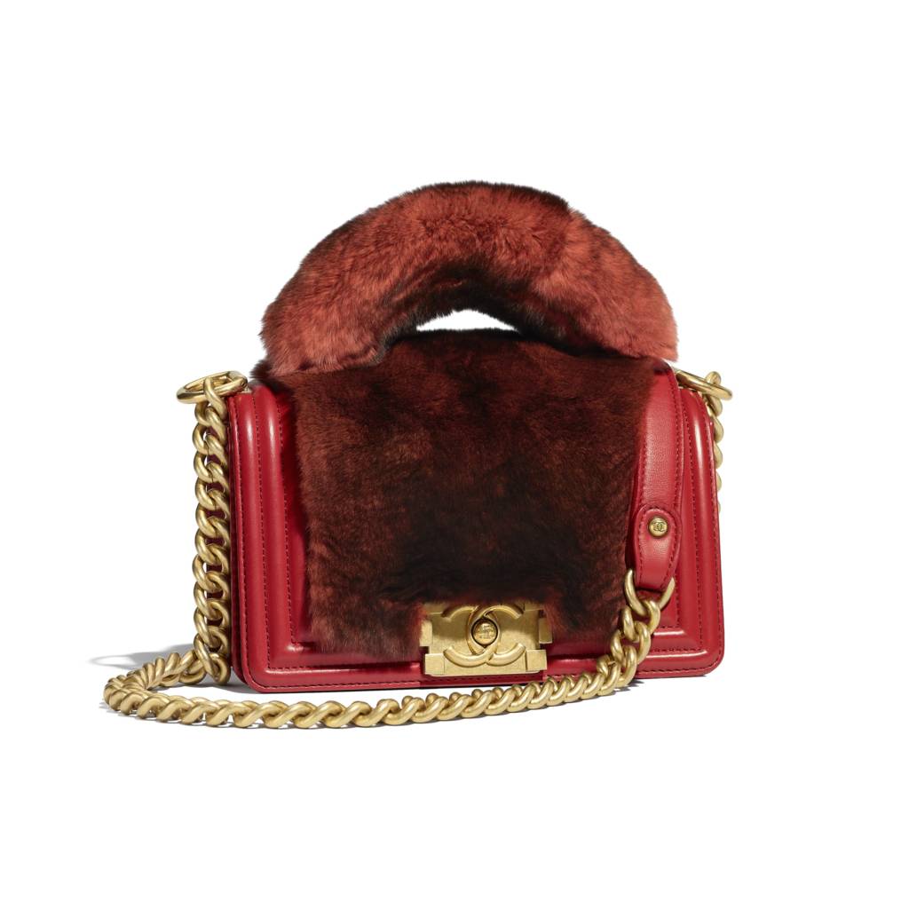 fuzzy chanel bag