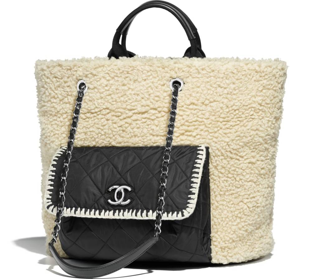 fuzzy chanel bag