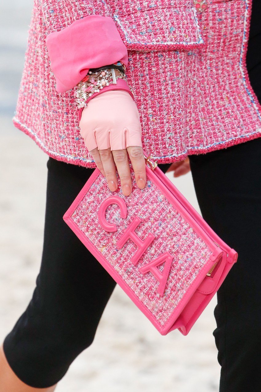 Chanel Took Its Spring 2019 Collection to the Beach, Including Terrycloth  Flap Bags and Beach Ball Clutches - PurseBlog