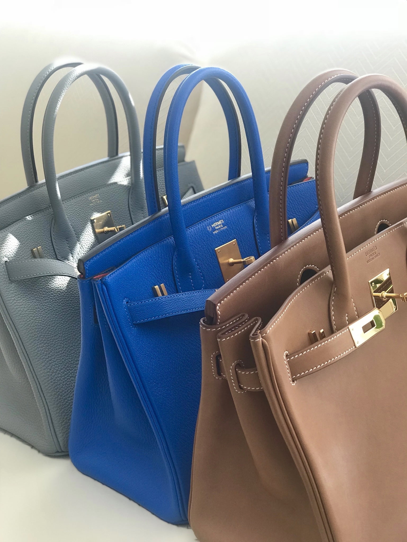Hermes Blue and Brown Catch All