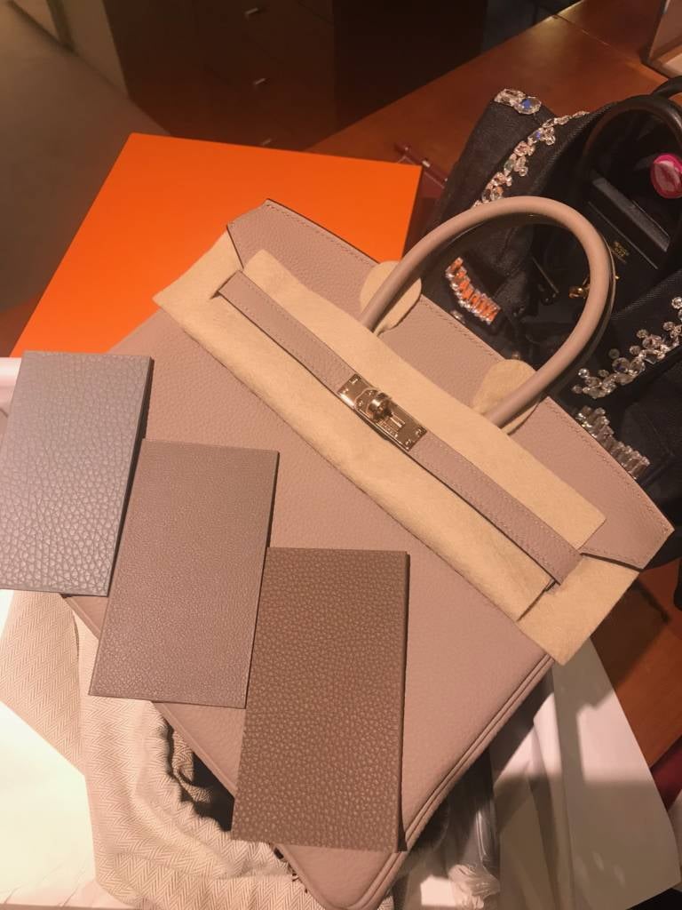 Hermes Reveal: Gris Tourterelle Mini Birkin with Rose Gold Hardware