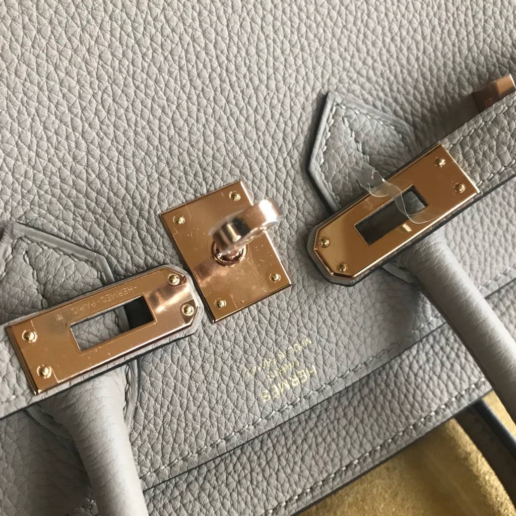 Hermes Reveal: Gris Tourterelle Mini Birkin with Rose Gold Hardware