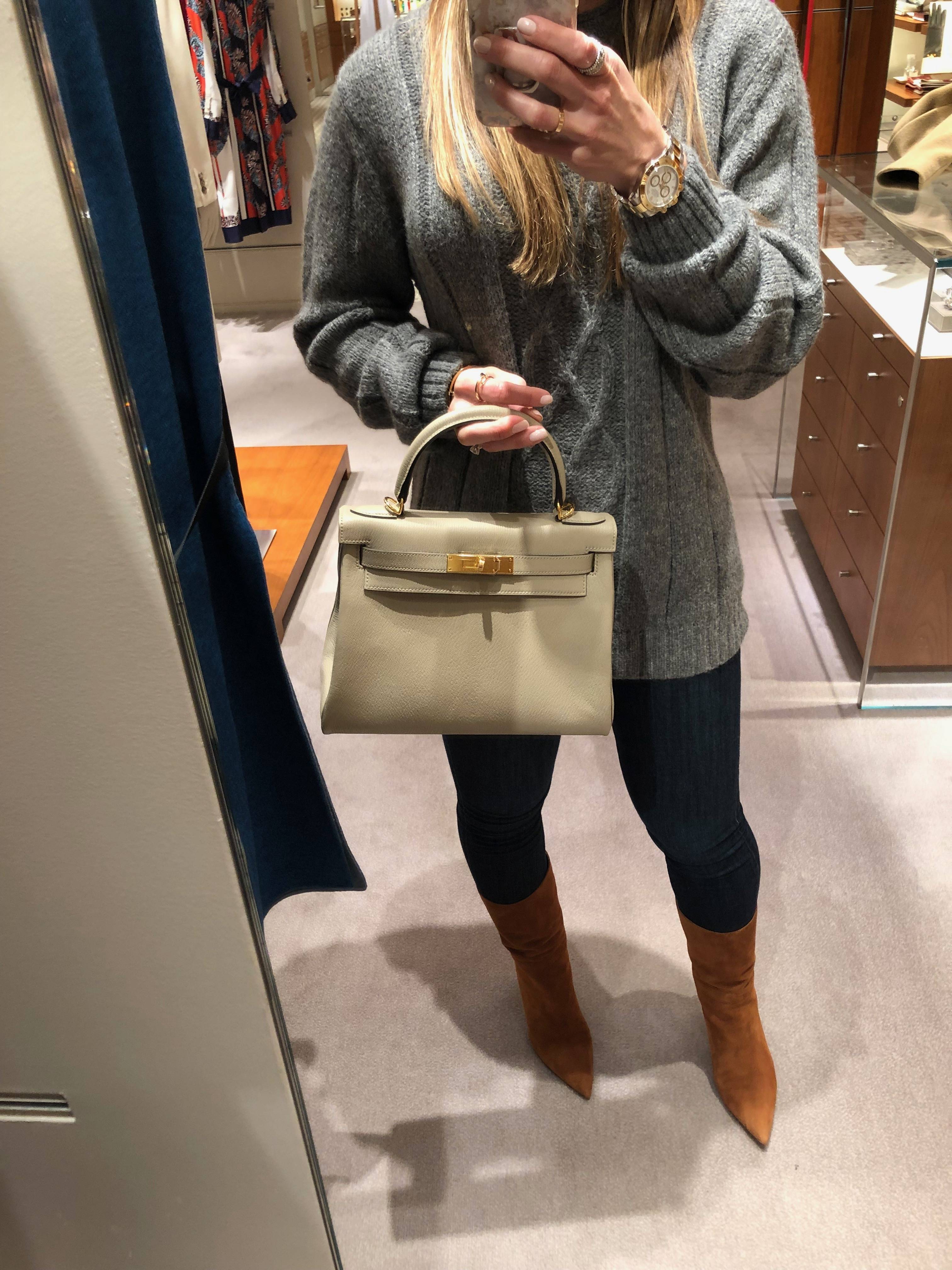 Hermes kelly gris clearance