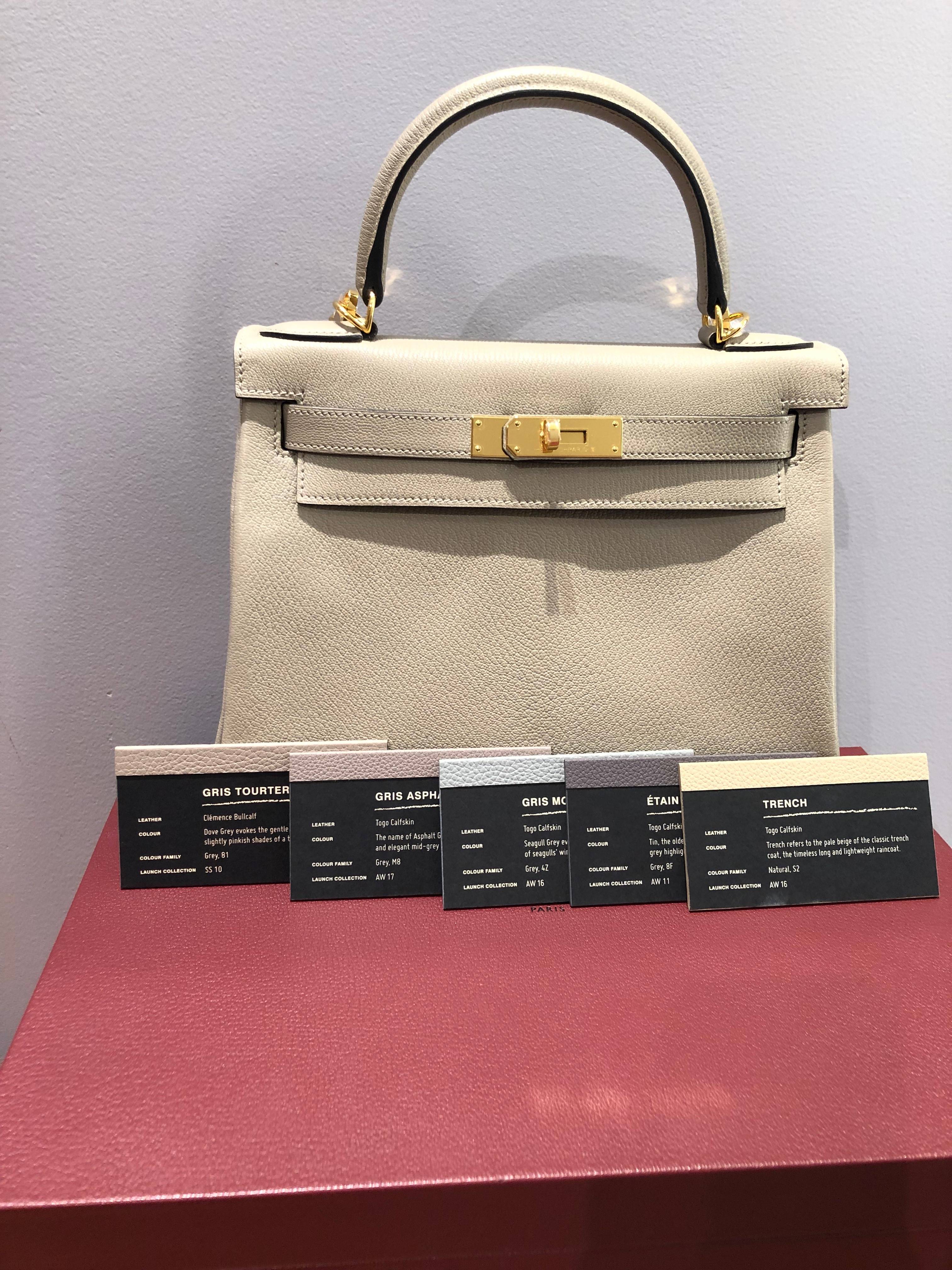 Birkin 40 Clemence Gris Tourterelle