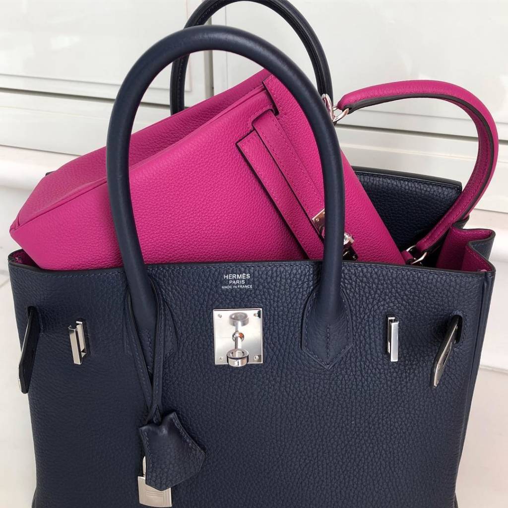 hermes blue indigo vs black