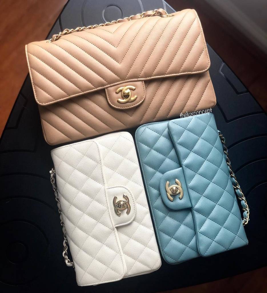 Chanel Metallic Calfskin Quilted 2.55 Reissue Jumbo Double Flap