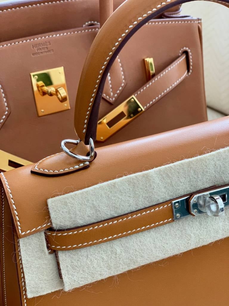 [Very Good Condition] Hermes Kelly 25 Natural Sable Butler Gold Hardware  HERMES KELLY SELLIER 25 NATURAL SABLE VEAU BUTLER GOLD HARDWARE