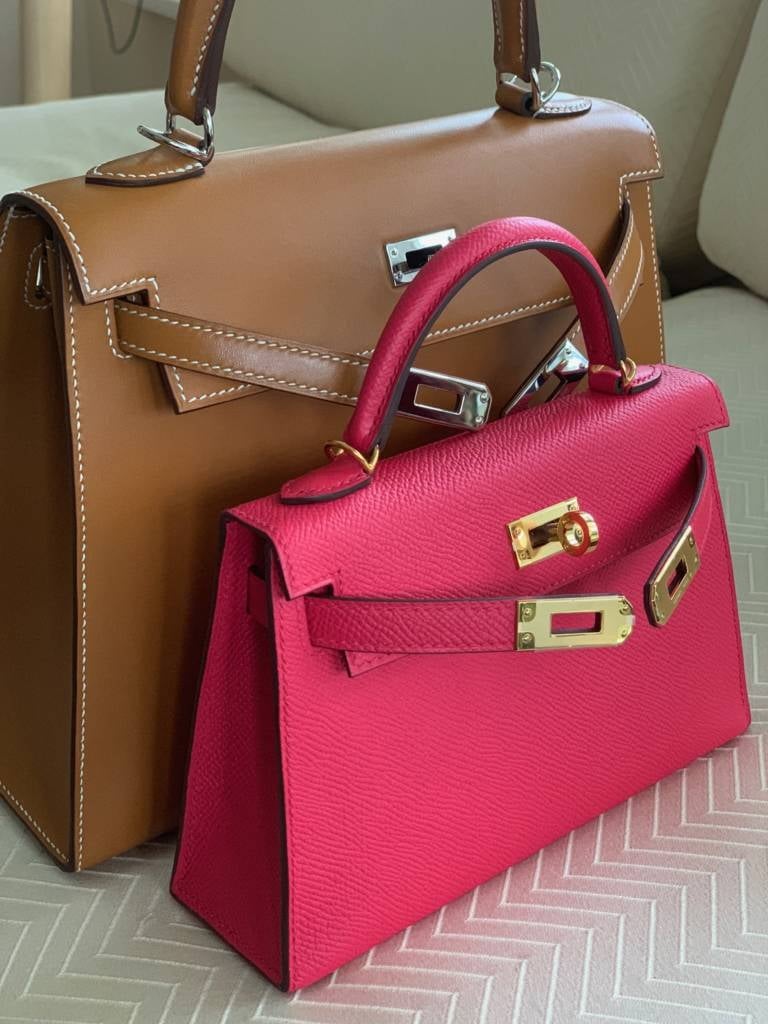 hermes kelly rose gold bag