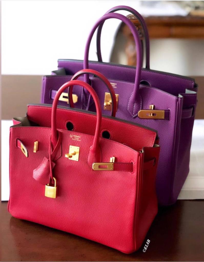 Hermes Birkin Size Comparison (sizes 25, 30, 35)