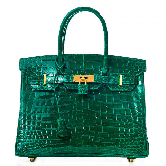 Hermes Verso Birkin 30 Bag Blue Zanzibar & Malachite Togo Leather