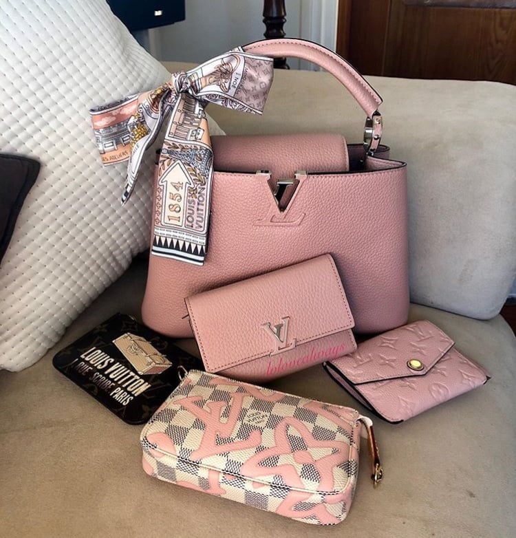 vuitton capucine bag pink