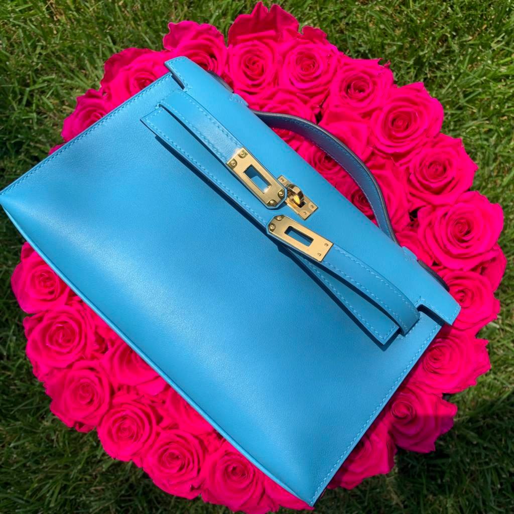 Hermes Kelly Mini Pochette Capucine