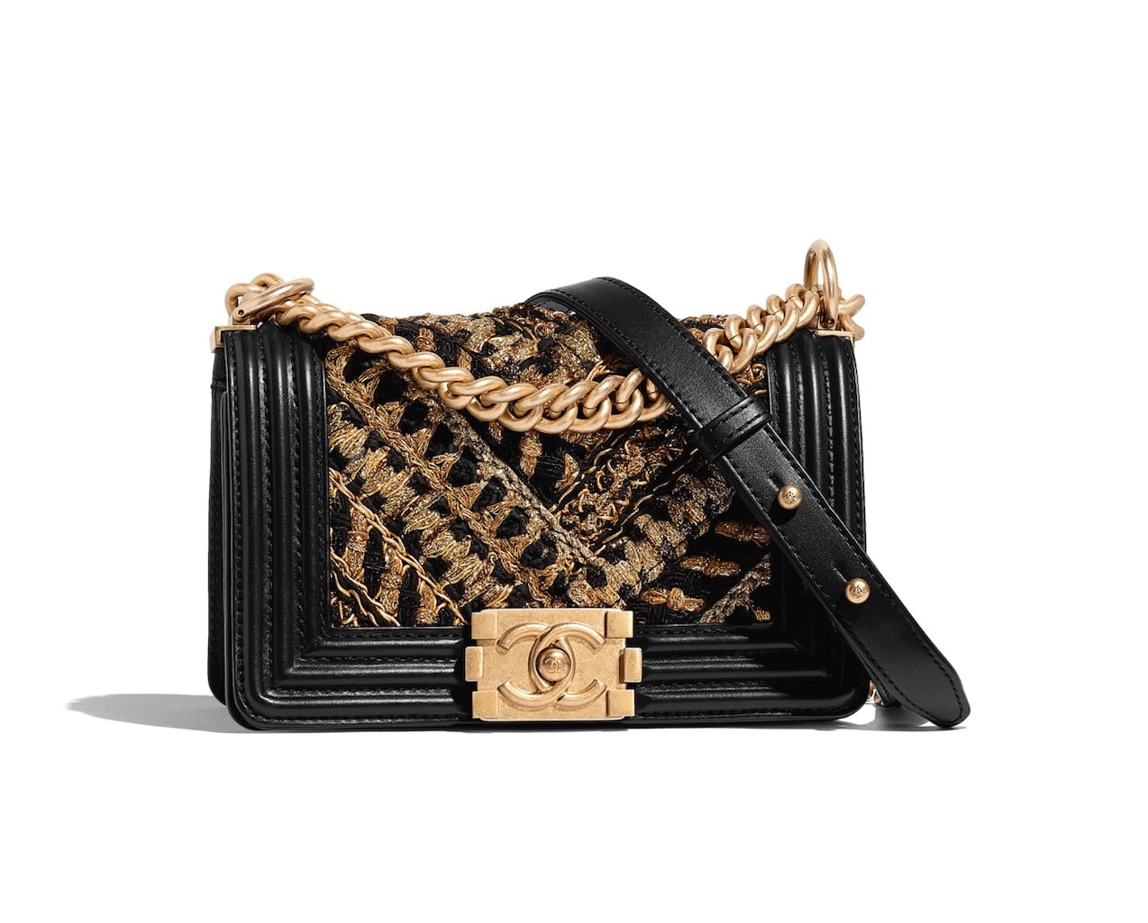 Chanel's N°5 Evening Bag Makes A Shiny Debut In Gold - BAGAHOLICBOY