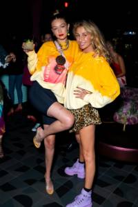 Gigi Hadid Spotted Carrying New Louis Vuitton Multi Pochette at New York Disco Party | PurseBop