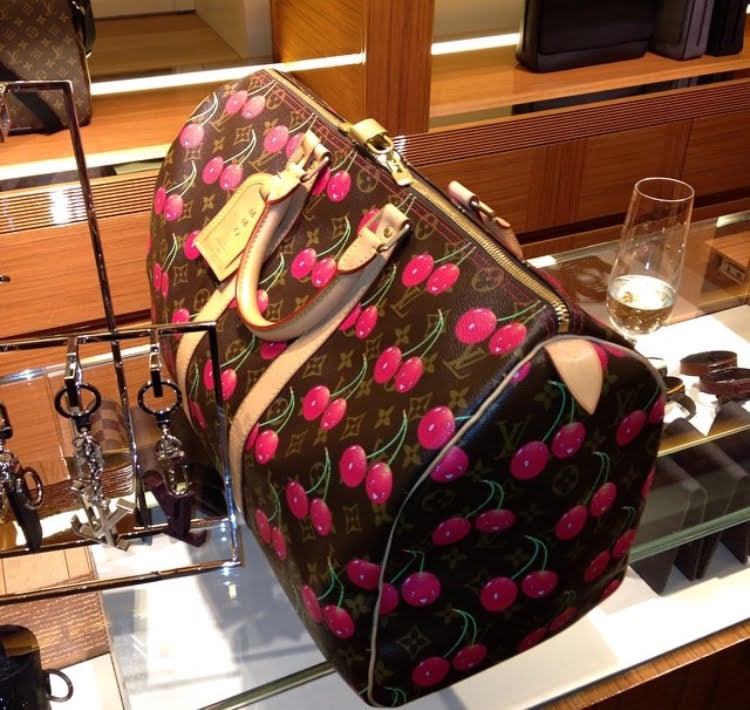 still obsessed with this Louis Vuitton Murakami Cherry Speedy 25
