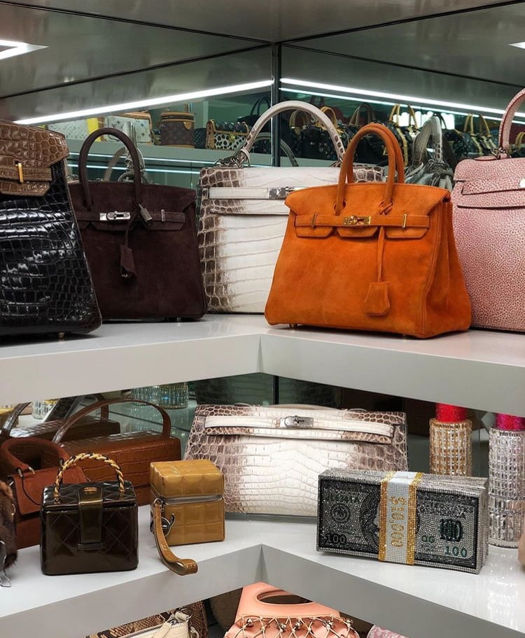 Kris Jenner's Collection of Hermes Birkins and Bags Is Estimated