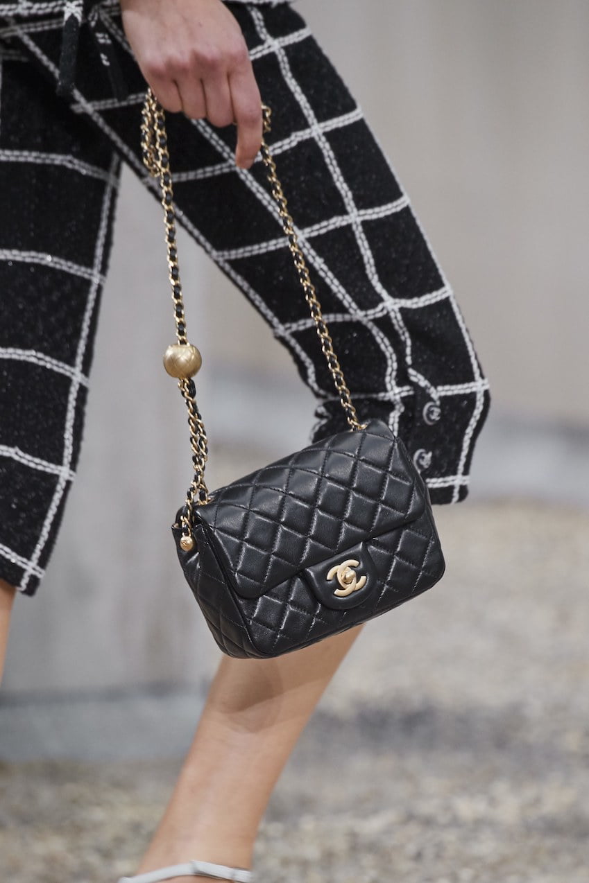 Handbags of the Spring-Summer 2020 CHANEL Fashion collection : Mini Flap Bag,  lambskin & gold-tone metal,…