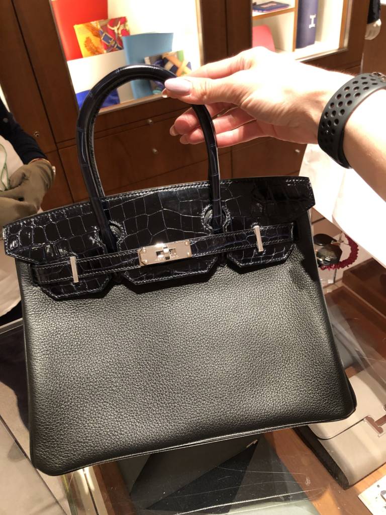 [NEW]HERMES Alligator Birkin 25 Blue