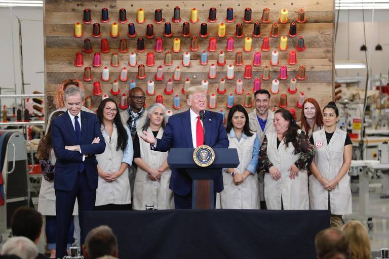 Controversial News: Louis Vuitton Opens New Factory in Texas with Donald Trump - PurseBop