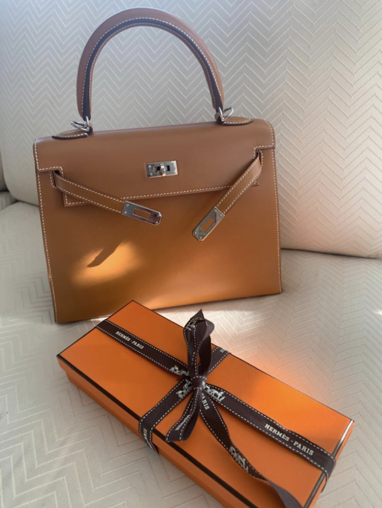 Hermès Hermes Rodéo Pégase bag charm in gold leather Brown ref.949085 -  Joli Closet