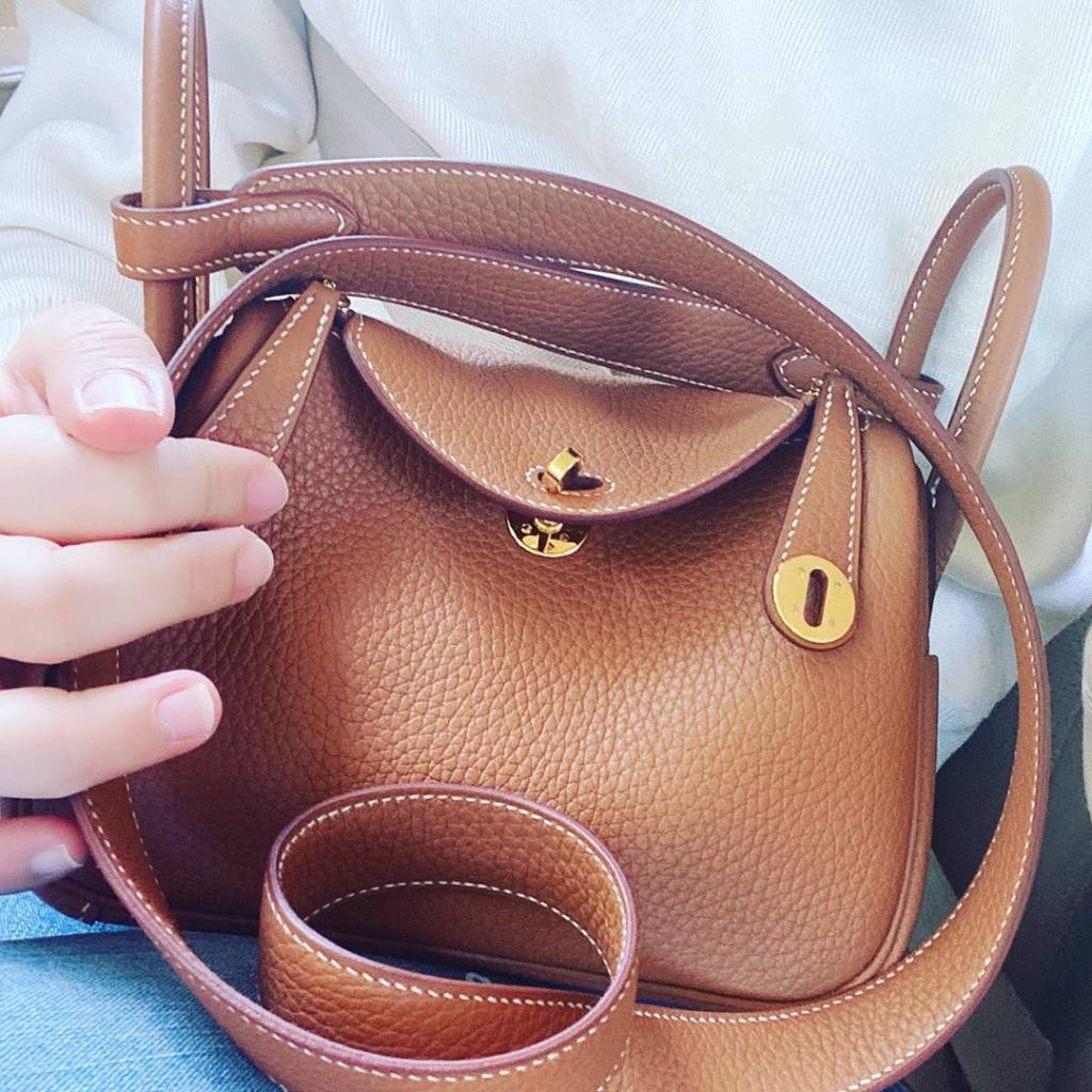 marginw using #Hermes lindy mini bag (noir) in taurillon clemence