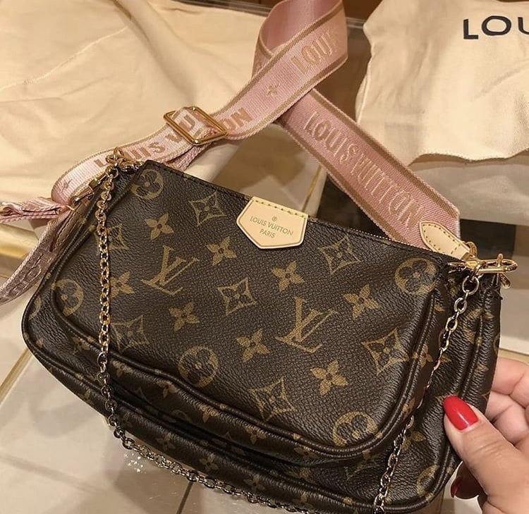 Louis Vuitton Monogram Canvas & Rose Clair Multi-Pochette