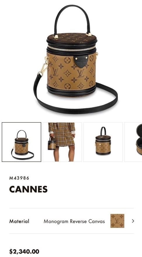 Louis Vuitton Cannes 2019 Price