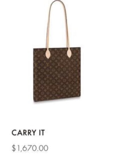 Louis Vuitton Carry It 2019 Price