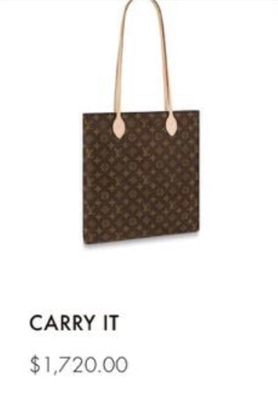 Louis Vuitton Carry It 2020 Price