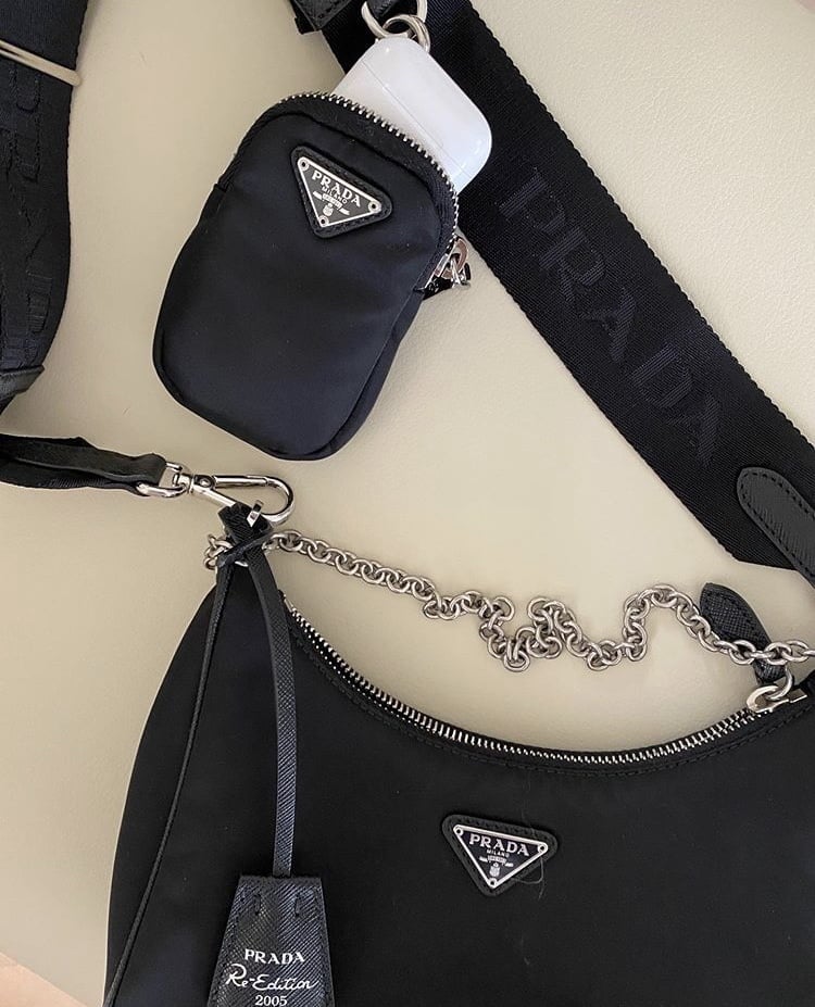 prada pochette nylon