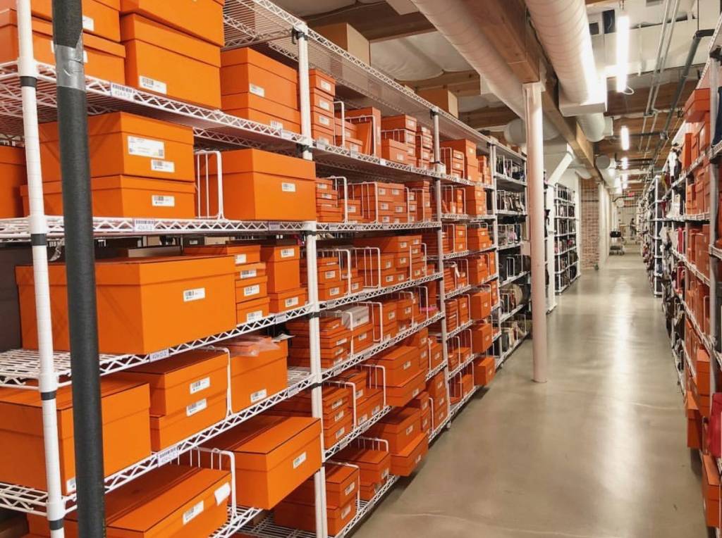 Hermès resellers storage room