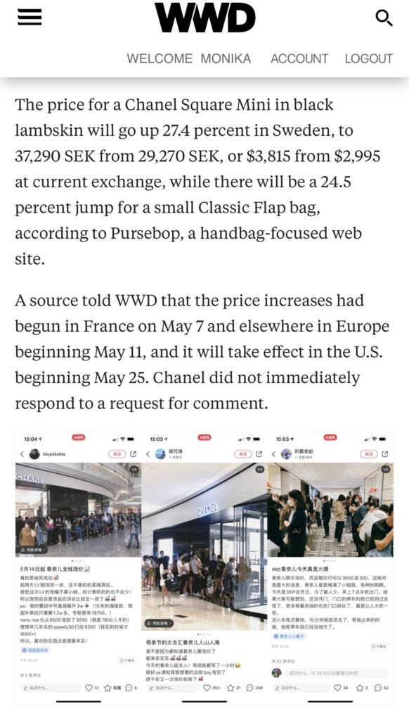 Chanel Price Increase 2023 - Here's What We Know - PurseBop