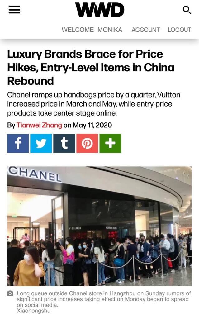 Queues in China After Reports of Chanel Price Increases - PurseBop