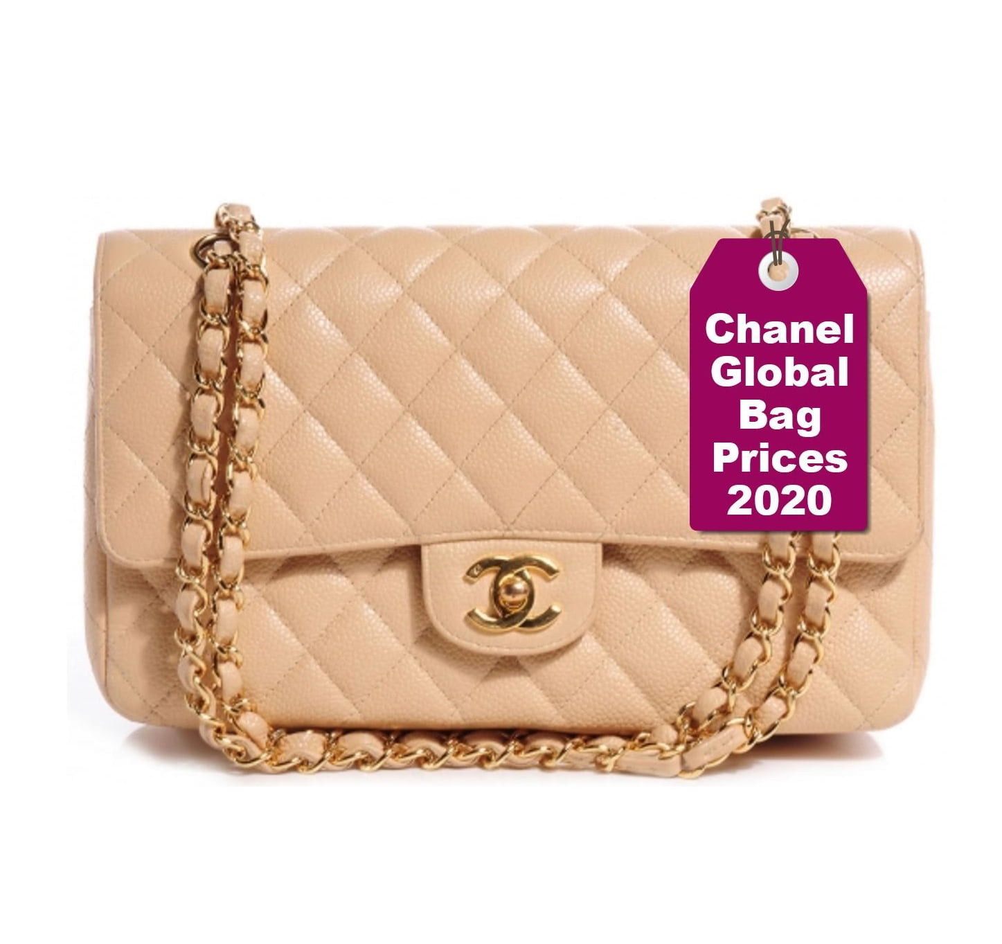 small classic chanel bag size
