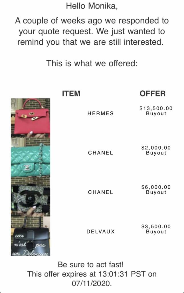 Selling to fashionphile hotsell