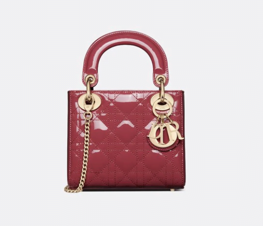 Red Patent Leather Lady Dior