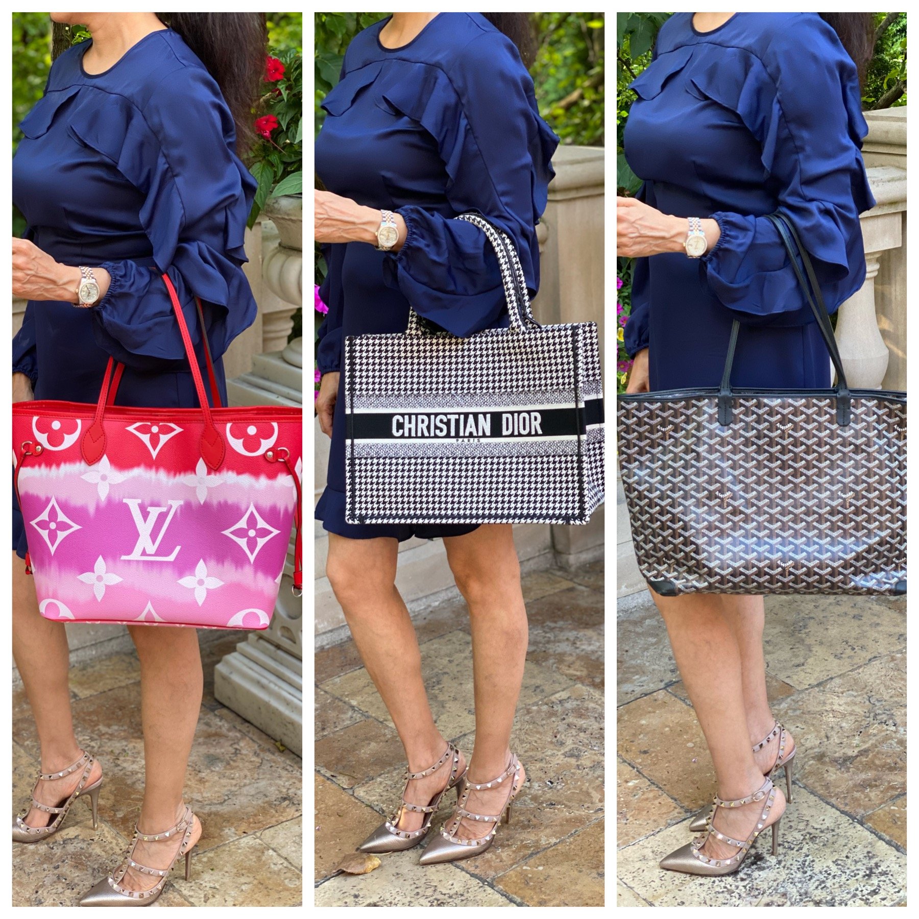 The Tote Showdown: LV Neverfull vs Dior Book Tote vs Goyard Artois